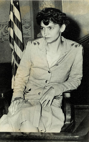 photo of Vashti on witness stand