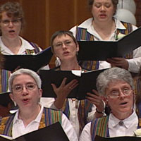 Amasong Chorus singers performing